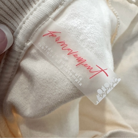 Free People FP Movement Hot Shot Tee Romper Bleached Clay Size S - Picture 13 of 15